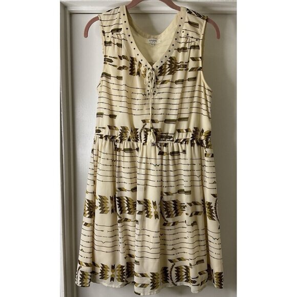 Umgee Southwestern Tribal Pattern Tank Mini Dress Size L - Picture 1 of 7